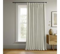 HPD Half Price Drapes Signature Velvet - Cortinas Opacas térmicas para Sala de Estar, 1 Panel, 1 Panel, Cortinas Opacas para Dormitorio, Cortinas de Ventana, 100 W x 120 l, rotas