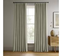 HPD Half Price Drapes Signature VPCH-160405-108 - Cortinas Opacas de Terciopelo para Dormitorio (1 Panel), Color Beige frío