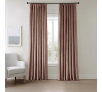HPD Half Price Drapes VPYC-P Heritage-Cortinas de Terciopelo Suave para oscurecer la habitación, el Dormitorio y la Sala Ancho Pulgadas de Largo, (1 Panel), Rosa Salvaje, W 50" x L 84" (1 Panels)