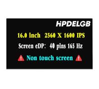 HPDELGB Para Asus ROG Zephyrus M16 GU603H GU603HM GU603HR MNG007DA1-6 NE160QDM-NY3 B160QAN02.Q Pantalla LCD de repuesto 165Hz 40PIN FHD 2560x1600 IPS LCD LED (pantalla no táctil)