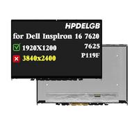 HPDELGB Para Dell Inspiron 16 7620 2 en 1 P119F P119F001 Non-OLED 1920x1200 IPS LCD pantalla táctil digitalizador Asamblea