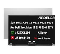 HPDELGB Reemplazo de pantalla para Dell XPS 9500 9510 9520 Precision 5550 5560 LCD Display Assembly 1920x1200 IPS 15.6 pulgadas pantalla no táctil color plata