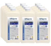 HPderm - Crema limpiadora de microgranos vegetales, suciedad especial - Fuerza 4 / Tracto azul vegano, 1 litro