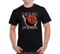 HPDFRRUYIOO F It Dude Let's Go Bowling Walter Quote The Big Lebowski Parody Fan T ShirtBlackXXL
