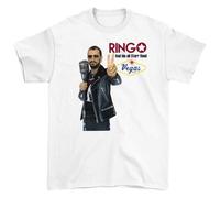 HPDFRRUYIOO Men's Ringo Starr Ringo and His All Starr Band Vegas 2017 T-Shirt X-LargeWhiteL