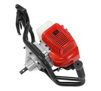 HPDTZ Broca de tierra con motor de gasolina 52 CCM 2 CV, broca de estacas con accionamiento de 2 tiempos, potente motor y taladro perforado como dispositivo para jardín y postes de vallas
