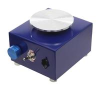 HPDTZ Disco de cerámica, máquina de tono, plato giratorio, rueda de alfarero, herramienta eléctrica, formato con 2 platos giratorios de 6,5 cm y 10 cm, para principiantes uso doméstico (azul)
