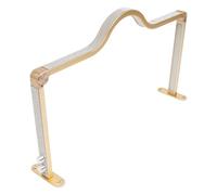 HPDTZ Pestañas para manicura lámpara de uñas lámpara LED para mesa de cosméticos regulable con 420 bolas de lámpara para uñas arte de pestañas extensión de pestañas y uso de maquillaje (dorado)