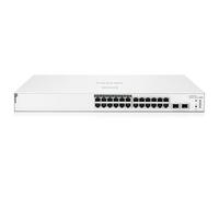 HPE Aruba Networking Aruba Instant On 1830 24G 12p Class4 PoE 2SFP 195W Gestionado L2 Gigabit Ethernet (10/100/1000) Energía sobre Ethernet (PoE) 1U