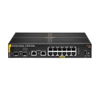 Hewlett Packard Enterprise - Aruba 6100 12G Class4 PoE 2G/2SFP+ 139W Gestionado L3 Gigabit Ethernet (10/100/1000) Energía sobre