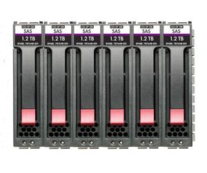 HPE MSA 14.4TB SAS 12G Enterprise 10K SFF (2.5in) M2 3 Year Warranty FE 6-pack TAA-compliant HDD Bundle
