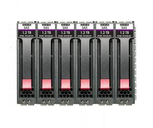 HPE MSA 7.2TB SAS 12G Enterprise 10K SFF (2.5in) M2 3yr Wty 6-pack HDD Bundle