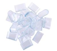 Hperu 16 Uds. Tapas para Patas de Silla y Protectores de Suelo ovalados Negros, Almohadillas Antideslizantes para Puntas de Muebles de 3x1, 5 cm para Evitar arañazos y Ruidos