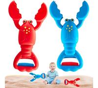 Hperu 2pcs 13.4x7.1x2.4 Juguetes de Arena, cavar de Playa de Langosta para niños para niños Piscina de Verano