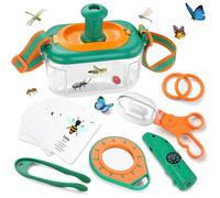 Hperu Atrapa Insectos para niños, Kit de Captura de Insectos para Acampar al Aire Libre con recolector de y Herramientas, Juguetes educativos para niños para Primavera y Verano