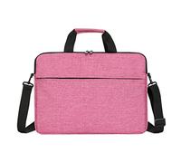 Hperu Bolso para ordenador portátil de 15, 6 pulgadas, maletín impermeable para ordenador portátil, bolso de hombro para, color rojo rosa
