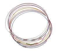 Hperu Collar de Gargantilla de Alambre con Memoria, Kit DIY de 46cm, Accesorios de cordón de Acero para Hacer Gargantilla Personalizada, joyería y proyectos de artesanía, 10 Uds.