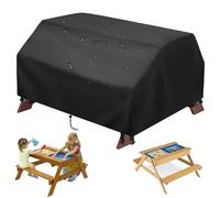 Hperu Cubierta para Mesa de Agua, Cubierta Impermeable para Mesa de Picnic de Arena y Agua con cordón y Correa para Las piernas para niños pequeños al Aire Libre, Solo 40x40x20 Pulgadas