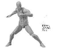 Hperu Figura de Dibujo, Modelo de acción Masculina posable de 5, 9 Pulgadas con Base para Dibujar Artistas de Pintura - Figura de Dibujo posable