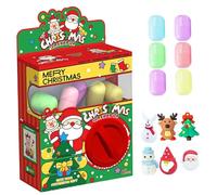 Hperu Máquina Gacha para Niños, Mini Máquina Expendedora de Cápsulas con Tema Navideño con 6 Muñecas Al Azar para Favor de Fiesta de Pascua de Navidad - Venta de Cápsulas