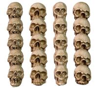 Hperu Mini Calaveras, 20 Piezas de decoración de Halloween con Cabeza de Esqueleto de Resina de 1, 2 Pulgadas