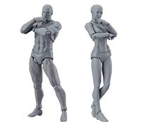 Hperu Modelo de Figuras de Dibujo de 2 Piezas, Figura de acción Masculina y Femenina de 5, 91 Pulgadas Modelo de Pintura Corporal de maniquí de Dibujo posable para Figuras de acción de Artistas
