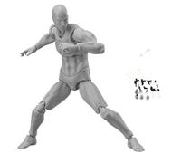 Hperu Modelo de Figuras de Dibujo, Figura de acción de articulaciones móviles, maniquí articulado con Base para Artistas, Masculino, 5, 9 Pulgadas