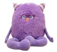 Hperu Monstruo de Peluche con Cuerno de 20 Pulgadas, Lindo Animal de Peluche con Brazo, Pierna, algodón, con Cremallera, Juguetes de Largos para niños y Adultos - Monstruo Lindo