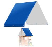 Hperu Reemplazo de toldo para Juegos, toldo de Tela Oxford de 52 x 90 Pulgadas, Lona de Repuesto Impermeable a Prueba de Sol y Polvo, Cubierta de casa de Juegos para Exteriores, Azul Real