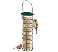 Hperu Suret Support Alimentador de Bola de Suet, comederos de pájaros de Suet de 9.5 Pulgadas para Colgantes al Aire Libre, Soporte de sebo de Metal a Prueba de óxido, alimentador de Aves de cili