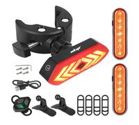 HPGAAVD Intermitentes patinetes eléctricos，Control remoto simultáneo 3 intermitentes LED，Intermitentes y pilotos traseros para Xiaomi Ninebot Scooter，Accesorios patinetes，Impermeable Recargable USB