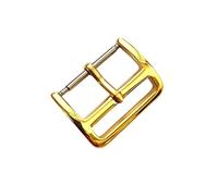 HPGHZNYNMK 1 Uds. Hebilla de pin DIY apta for la serie Samsung, hebilla de reloj de 18mm, 20mm, 22mm, botón de acero inoxidable, hebillas de correa de reloj pulidas plateadas Puño(22mm GOLD)