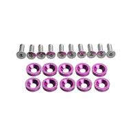 HPGHZNYNMK 10 Uds. Tornillos De Sujeción for Patinete De 8 Colores, Arandelas De Tornillo De Barra De Mango Accesorios para scooters(Morado)