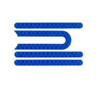 HPGHZNYNMK For Fit Xiaomi Mijia M365 Scooter Monopatín Eléctrico Rueda Delantera Trasera Cubierta De Neumático Bujes Carcasa Protectora Pegatina Accesorios para scooters(Blu)