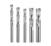 HPGHZNYNMK Fresas de carburo en espiral de dos flautas for fresadora CNC, brocas de corte de compresión for madera. Escariador cónico(6x62x100L)