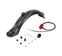 HPGHZNYNMK Soporte de guardabarros trasero for patinete eléctrico, luz trasera 4 tornillos, juego tapas goma agujeros, accesorios Accesorios para scooters(Black set)