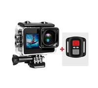 HPHPH Camara Deportiva, Cámara de acción A10 4k EIS Ultra HD 20MP 170D Cámara Impermeable subacuática Pantalla táctil 4X Zoom Video Go Sport Pro CAM,Al Aire Libre, Deportes, Vídeo(3,CAM and Remote)
