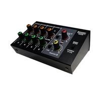 HPHPH Mesa de Mezclas DJ, Mezclador AUD-io Profesional, portátil Comp t, pequeño Mezclador, Consola de Tablero de Sonido for grabación de Estudio, Bar, hogar