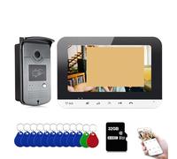 HPHPH Tuya - Cámara de timbre de video, sistema de intercomunicación de video inteligente MonItor, soporte para cámara de teléfono, dispositivos domésticos inteligentes (añade tarjeta de 32 GB)