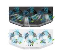HPHPH Ventilador de extracción, ventilador solar para coche con 3 salidas de aire, ventilador de refrigeración para coche, elimina olores peculiares, ventilador de ventilación de coche para vehículos