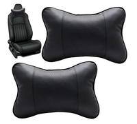 HPiano Almohada para el Cuello del Coche 2 piezasCojín de Piel para reposacabezas de Coche de la PU para el Apoyo del Cuello del reposacabezas para el Asiento del Coche de Viaje Almohada
