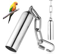 HPiano Juguetes de Campana de Acero Inoxidable para Loros 2 unids, Juguete de Campanas de Acero Inoxidable con Sonido Suave para Loro Macaw Africano Greys Cockatoo Perico Cócteles