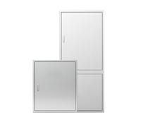 HPIRFYE Puerta Empotrada De Acero Inoxidable con Manija,Escotilla De Inspección para Isla Cocina Exteri,Fácil De Instalar Puerta De Acceso Al Ático con Clasificación Fuego