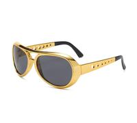 HPIRME Gafas de fiesta de bola de maquillaje multicolor para mujer, gafas de sol decorativas ovaladas retro, gafas de conducción al aire libre para hombre, 1, talla única