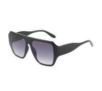 HPIRME Gafas de gran tamaño para mujer y hombre, modernas, con montura grande, con protección UV400 (negro degradado y gris)