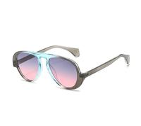 HPIRME Gafas de moda para mujer, estilo vintage, planas, para hombre, estilo retro, para exteriores, redondas (C4)