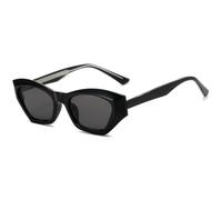 HPIRME Gafas de sol con montura de color degradado para mujer, gafas para exteriores con borde grueso cuadrado irregular irregularidad Uv400, 1, talla única