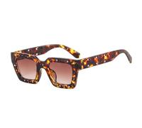 HPIRME Gafas de sol con montura hueca para exteriores, para hombre y mujer, para conducir, con protección UV400 (té de leopardo)