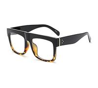 HPIRME Gafas de sol de gran tamaño para mujer, gafas de sol con diamantes de imitación Vintage, marco degradado UV400, talla única