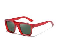 HPIRME Gafas de sol de lujo para mujer, estilo vintage, coloridas, polarizadas, protección UV400 (Rojo G15)